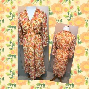 Nanette Lepore Floral Sheer Dress